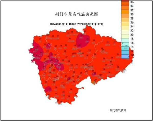 荊門24小時天氣預報(明天會下雨嗎)